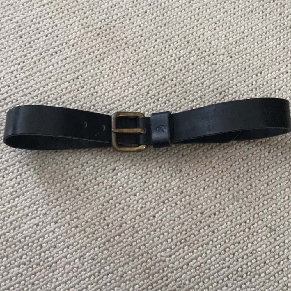 Calvin Klein Black leather belt